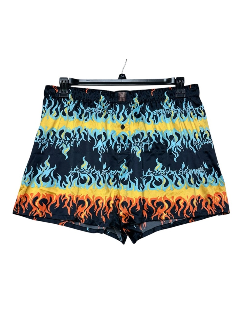 Savage X Fenty Women’s Boxer Shorts XL Flames Drawstring Colorful  34”